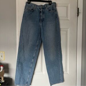 COS Tapered High Rise Jeans. Light Wash, button fly women’s